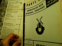 HERCULES DJX DIESEL ENGINE PARTS MANUAL AS USED IN HOUGH HH PAYLOADER