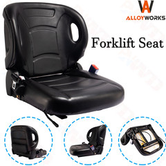 Adjustable Universal Backrest Forklift Seat with Retractable Seatbelt and Switch