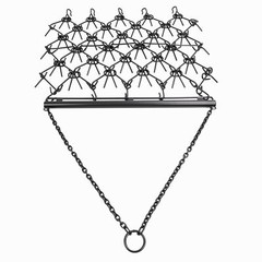 4 X 4FT Drag Harrow Tines For ATV UTVs Leveling Grading Lawn Tractors Heavy Duty