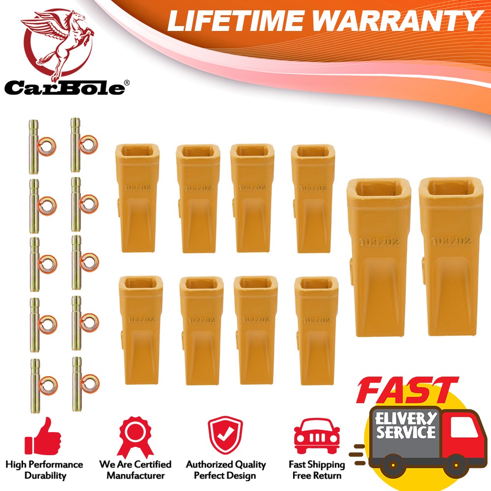 1U3202 Bucket Teeth w/Pin 8E6208 Retainers 8E6209 For Caterpillar CAT J200Series
