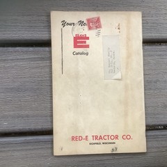 Red E Tractor Company complete line of Riding &Walking Tractors & Tillers Book