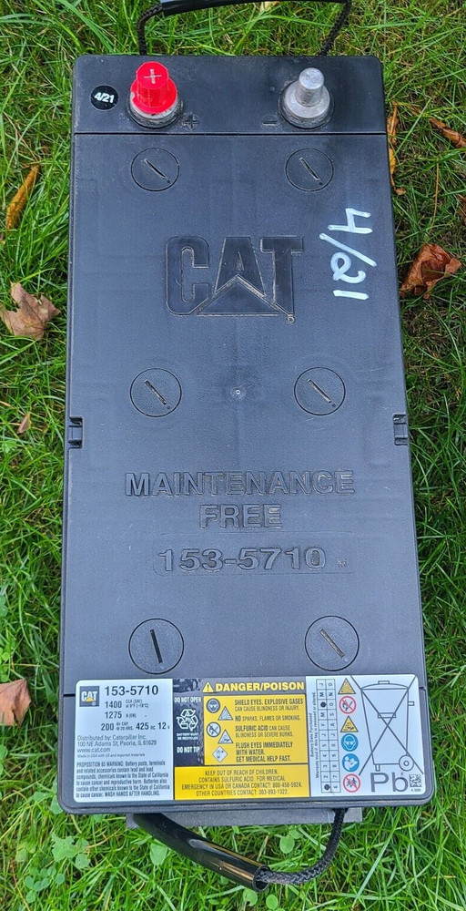153-5710 CAT GROUP 4D 12V HD MAINTENANCE-FREE BATTERY