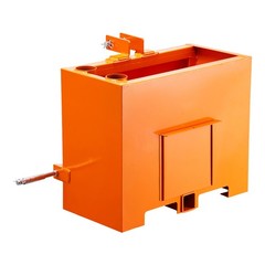 Ballast Box 3 Point Category 1 Tractor Quick Tach Hitch Counterweight Orange
