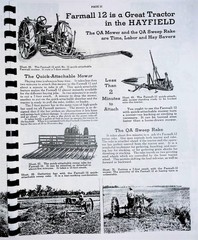 International F12 Tractor & Implement Catalog Sales Brochure 1933