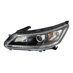 Driver Side Headlight Assembly Halogen w/o DRL Accord 2013-2015 Left 33100T2AA01