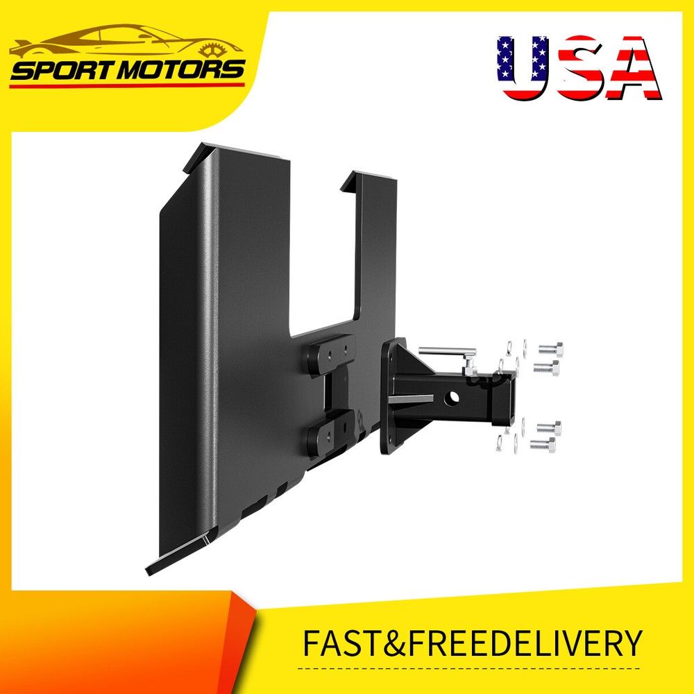 3/8″ Skid Steer Skid Steer Attachment Mount Plate W/ 2″ Trailer Hitch Receiver