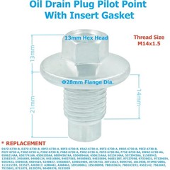 5x M14x1.5 Oil Drain Plug w/Gasket for Ford/Chrysler/Dodge/Jeep/Ram/Chevy/GMC