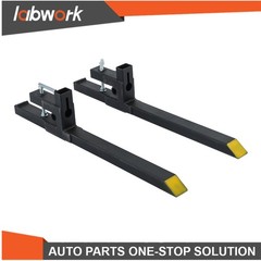 Labwork Clamp on Pallet Forks 2000lbs Tractor Forks 43″ Heavy Duty Bucket Forks