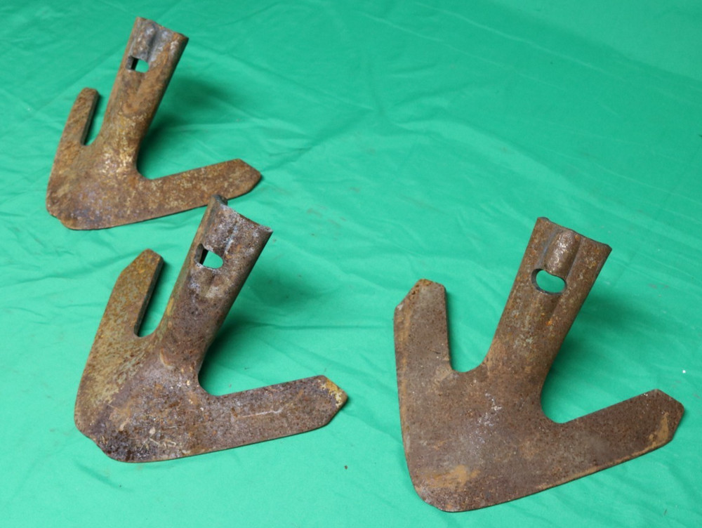 3 Used Iron Cultivator Teeth – Metal Art, Crafts, Altered Arts, Farm Decor