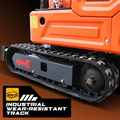 FREE SHIP 1Ton Mini Excavator B&S 13.5HP Crawler Hydraulic Digger