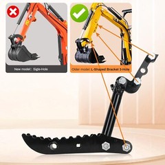 L-Shaped Bracket Hydraulic Thumb Clip For Mini Excavators Attachments 3-Holes