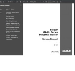 Case IH Steiger CA CU Series S-34 S-40 Tractor Service Repair Manual ✅