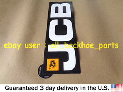 JCB BACKHOE – GENUINE JCB DECAL 350 MM x 109 MM (13 1/4″ x 4 3/10″) (332/G4609)