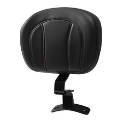 Driver Backrest Pad Sissy Bar for Touring 09-23 Orange Stitching