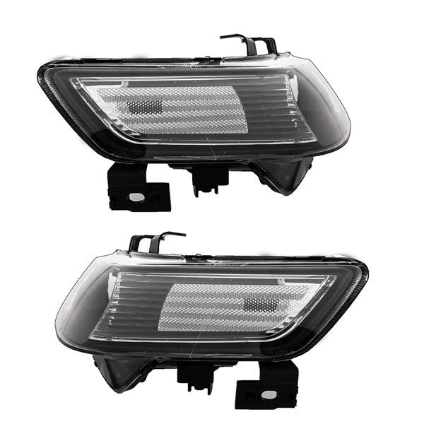 Set of (2) Headlights Halogen Factory Black Clear for 2004-2008 Acura TSX