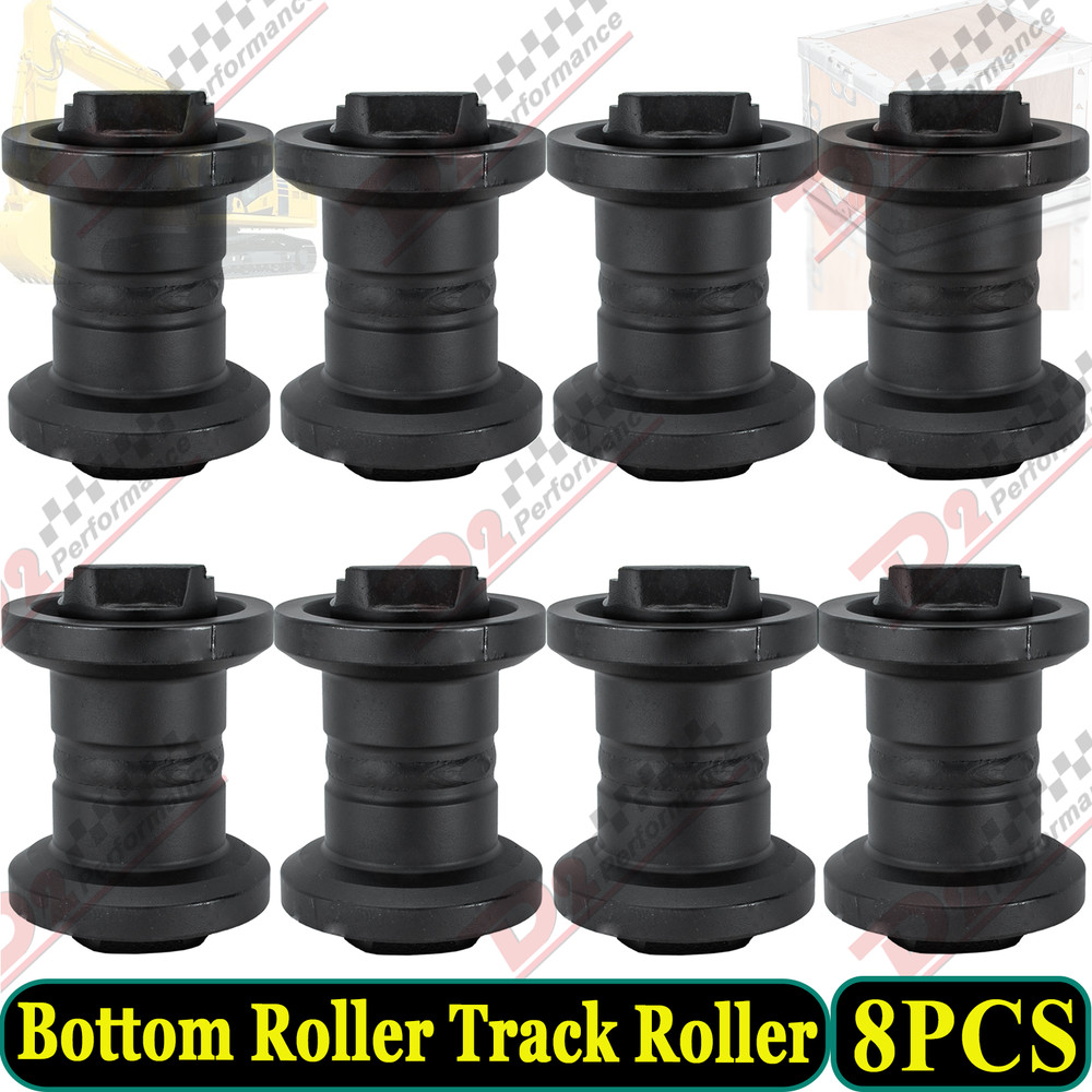 8PCS Track Roller Bottom Roller Fit Kubota KX121-3 Mini-Excavator Undercarriage