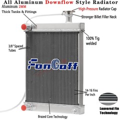 4-Row Radiator Fit For Lincoln Welder Miscellaneous Ranger 250D 305D Vantage 300