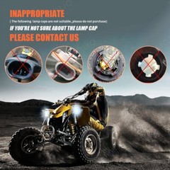 For Honda Foreman Rubicon 520 2020 2021 2022, LED Headlight Bulbs 12V 35/35W