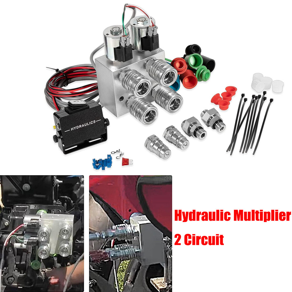 Hydraulic Multiplier SCV Splitter Selector Diverter Valve Kit Coupler Switch Box