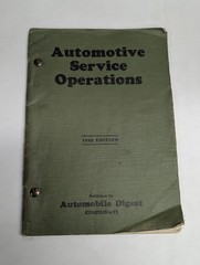 Automotive Service Operations 1929 Edition Automobile Digest