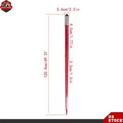 2-Pack Red Hay Bale Spear 49″ 4500 lbs Capacity Spike Fork For Loaders Tractors
