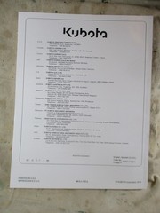 Kubota Z411 Z421 English Spanish Operators Manual K3071-71231