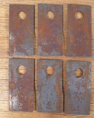 LOT of 24 NOS Genuine New Holland 766727 Blades Made in West Germany