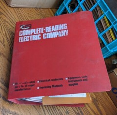 COMPLETE READING ELECTRIC COMPANY MANUAL PARTS BOOK BINDER BUYER’S GUIDE VTG