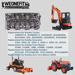 D1105 Complete Cylinder Head with Valves Replacement for KubotaTractor, Excav…