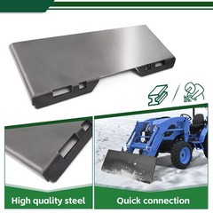 1/2″Quick Tach Attachment Mount Plate Hitch For Skid Steer Loader Bobcat Kubota