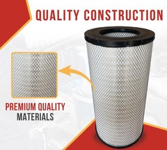2Pk Engine Air Filter for Semi-Truck for Kenworth T800W, W900 Replaces P534925