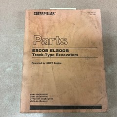 CAT Caterpillar E200B EL200B PARTS MANUAL BOOK CATALOG LIST EXCAVATOR sn 6KF 7DF
