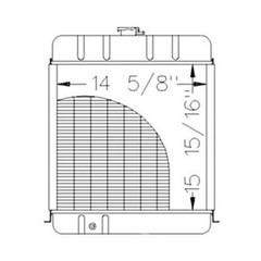 Radiator K922737 fits David Brown 780 885
