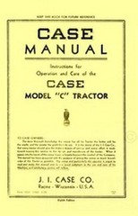 Case Model C – CO Tractor Operators Instruction Manual