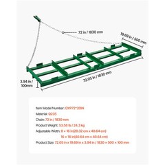Drag Harrow 6 ft Heavy Duty Tow Behind Drag Harrow Driveway Grader Rake