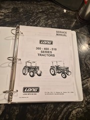 LONG 360 460 510 Series Tractors REPAIR SERVICE MANUAL FREE SHIPPING!!!!!!