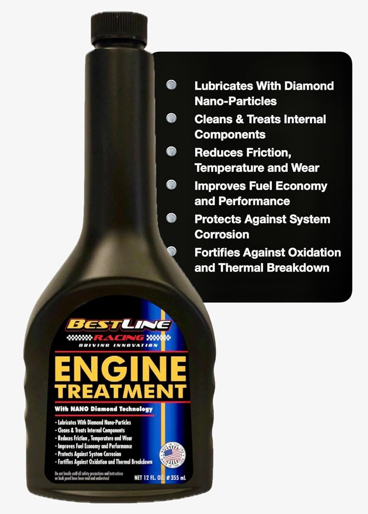 Engine Oil Additive & Treatment – Diamond Nano-Lube by Bestline Racing – Reduces