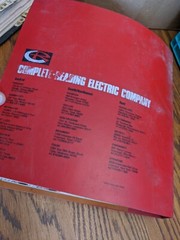 COMPLETE READING ELECTRIC COMPANY MANUAL PARTS BOOK BINDER BUYER’S GUIDE VTG