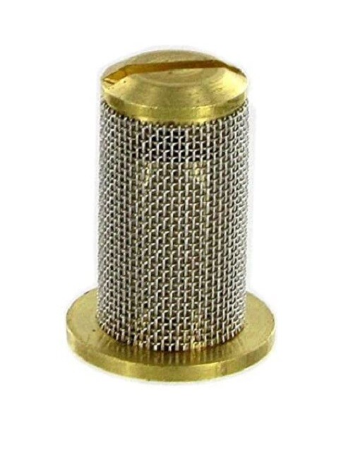 Teejet Brass Check Valve Tip Strainer w/ SS 50 Mesh Screen Opens @ 10 PSI