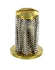 Teejet Brass Check Valve Tip Strainer w/ SS 50 Mesh Screen Opens @ 10 PSI