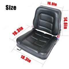 Universal Forklift Seat Tractor Skid Steer Seat Replacement W/ Seat Belt