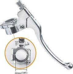 Left Clutch Brake Lever Perch, 22mm (7/8″) Silver, for Mini Bike Color: Silver
