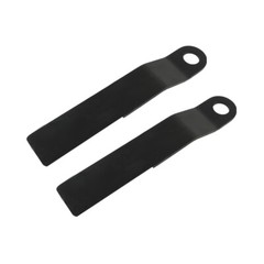 2pcs AR400 Heavy Duty Steel Mower For King Skidsteer Brush Hog Cutter Blades