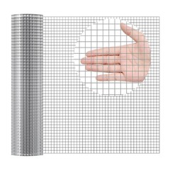 Hardware Cloth, 1/2 inch 24in x 25 ft 19 Gauge, Hot Dipped Galvanized Wire Mesh