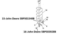BOLT ON POSTHOLE DIGGER AUGER POINT Fish Tail (19-278)