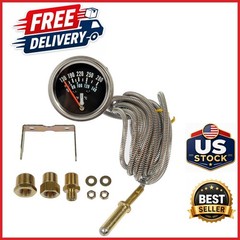 Engine Temperature Gauge Mechanical Universal Fit with Installation Hardware