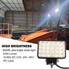 72w LED Work Light Fog Light Driving Lamp For Truck ATV UTV 4X4 Offroad