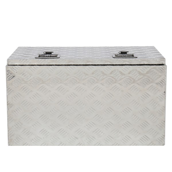 30″ ATV Aluminum Under Body Toolbox 5 Bar Tread Silver