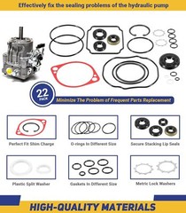 70525 Overhaul Seals & Gaskets Kit Replace for Hydro-Gear Hydraulic Pump BDP10A