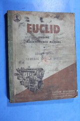 EUCLID GM SERIES 6-110 DIESEL ENGINE Maintenance Service Repair Manual book 1955